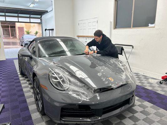 Porsche Paint protection film PPF + ceramic coating
