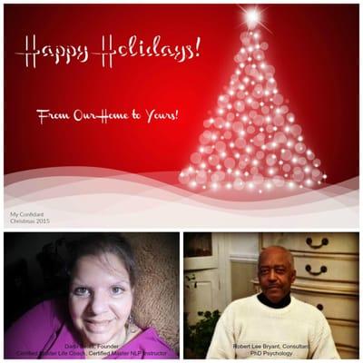 My Confidant winter holidays card.