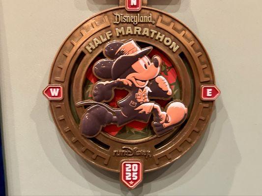 2025 RunDisney Half Marathon Medal