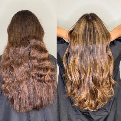 Honey balayage