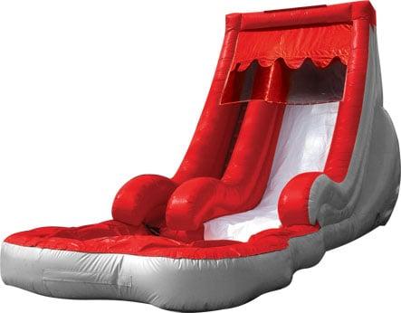 Volcano fun, race down this wet or dry slide for hours of fun