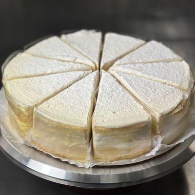 Whole Vanilla Mille Crepe Cake