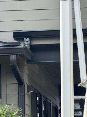 6" gutter with 3x4 downspout