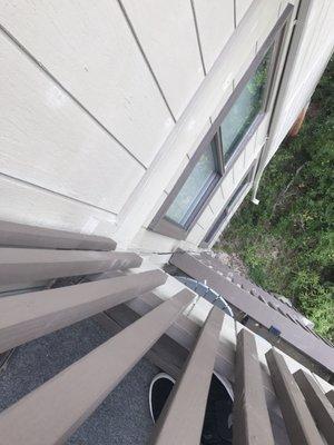 We didn't have internet working. Don't worry though, I'm sure there's a good reason it's hangning down the building.