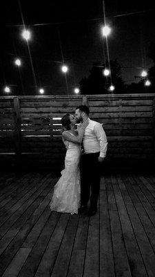 Patio at night, Brookside Gardens