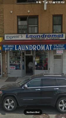 Express laundromat. On 109st and northern blvd.