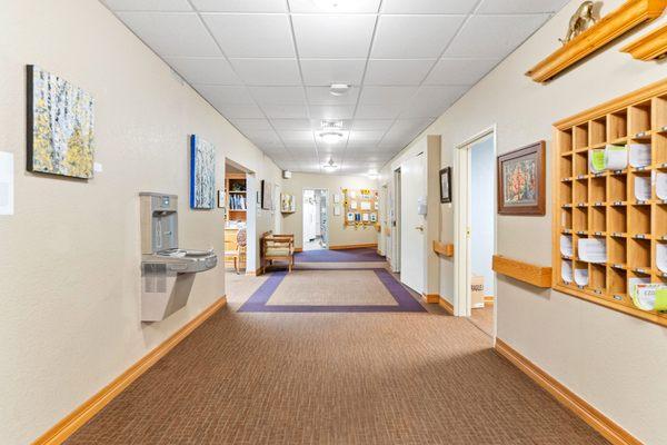 Elk Run interior common area.