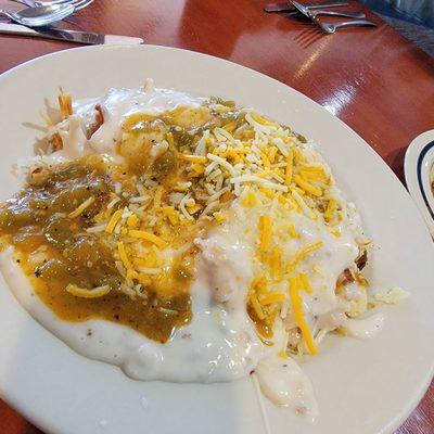 Southwest biscuits and gravy (no egg of course).