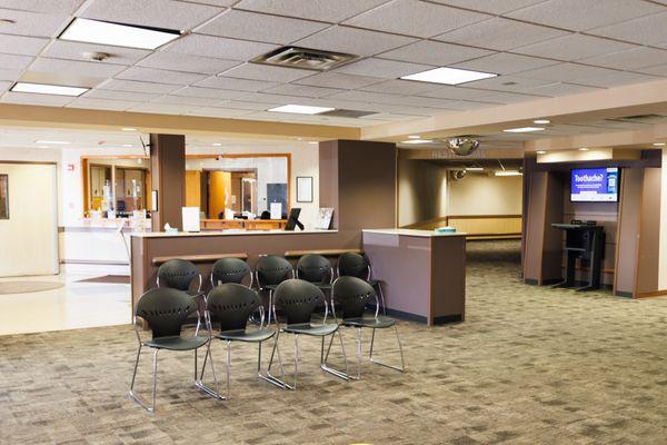 The lobby of the Convenient Care Center.
