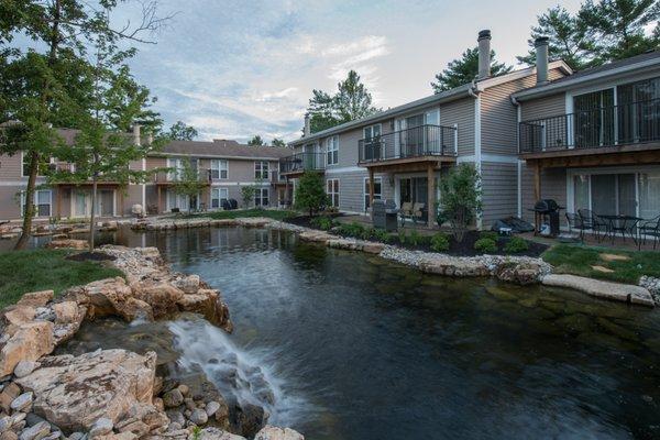 The Lakes after construction