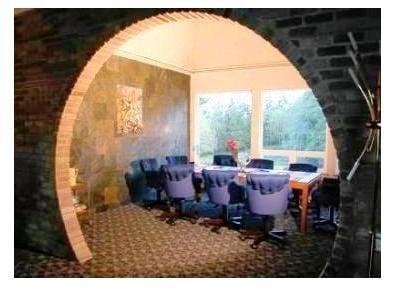 Enjoy the included breakfast at the dining table.