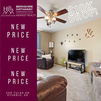 *HOME FOR SALE* Charm abounds in this adorable walkout ranch w/fenced-in backyard on 1/3 acre! #blackhillsproperties #blackhillshomes