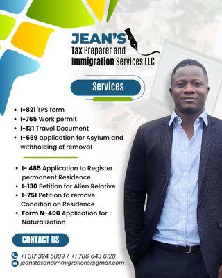 Jean's Tax preparer and immigrations Services