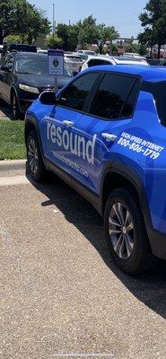 Thank you for your service, but the company vehicle doesn't show any plates or not even a sticker.