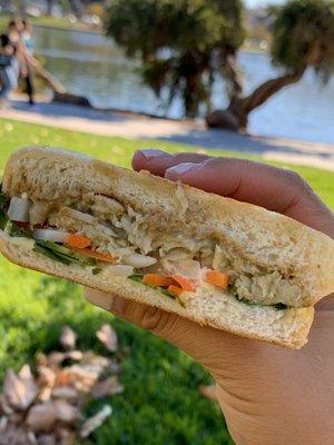 Special: Thai green curry chicken with mango aioli. YUM.