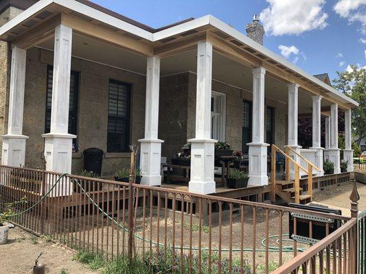 Monday, June 3, 2019: historic Abraham Curry House at the northwest corner of N. Nevada St. and W. Telegraph St.