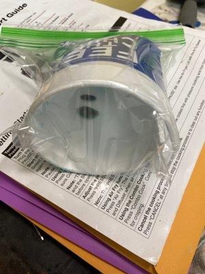 Maggot and unknown thing in my blue slushie