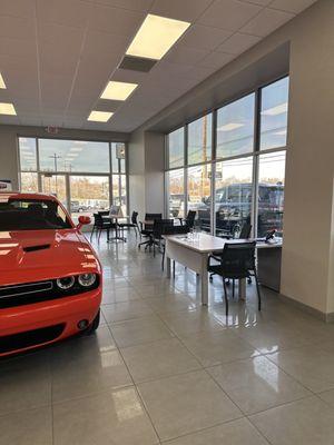 Showroom at Redmond CDJR Fiat Frankfort