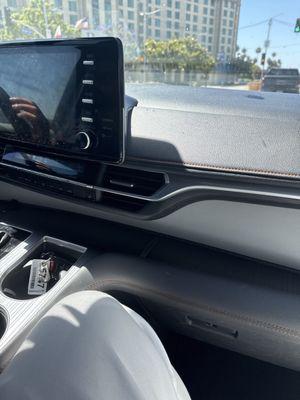 Dropping us off at the airport