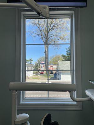 My view. Dreaming of chicken pot pie.