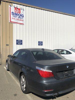 BMW 528i, needed to be washed