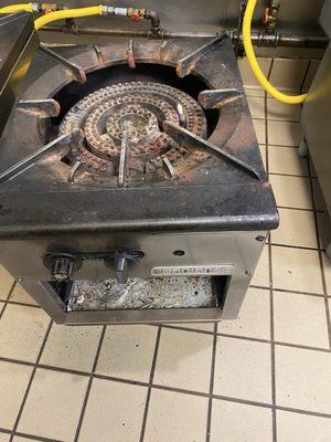 Gas stove repair.