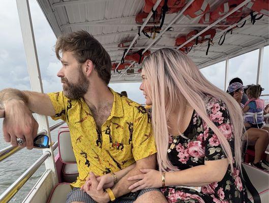 Enjoying a relaxing night out with my love.