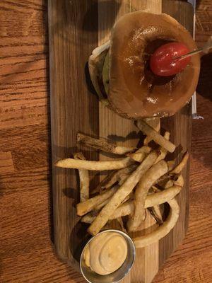 El Paso Chile Burger Fries