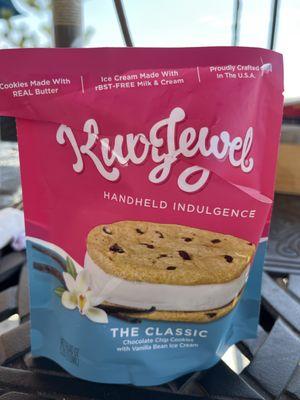 Amazing delicious buttery ice cream sandwich.