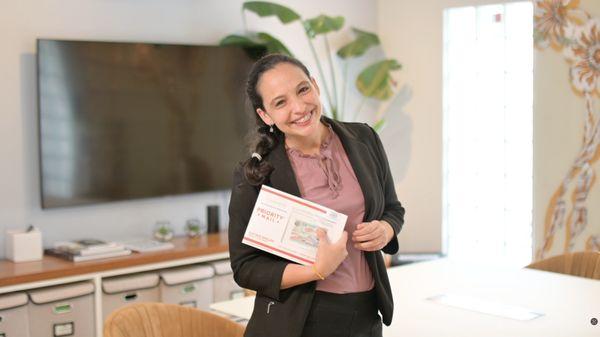 Happy client of Arce Immigration Law received her Green Card.