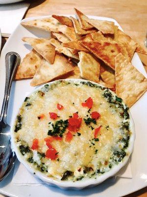Seriously, the best spinach artichoke dip I have ever had. Like so good, we got a second round
