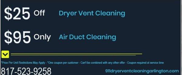 911 Dryer Vent Cleaning - Arlington