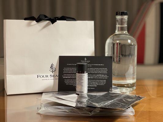 Welcome gift from Four Seasons