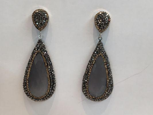 Handmade druzy earrings