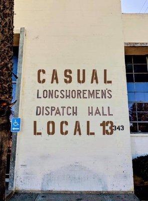 Casual longshoreman dispatch hall