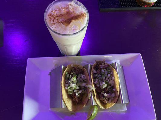 Horchata & Street tacos