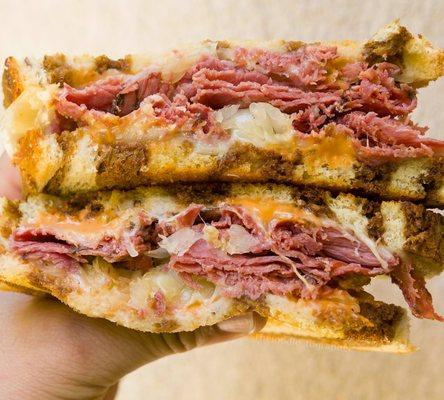 Fistful of a Rebeun sandwich.