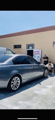 Waxing and finishing up after repairing paint