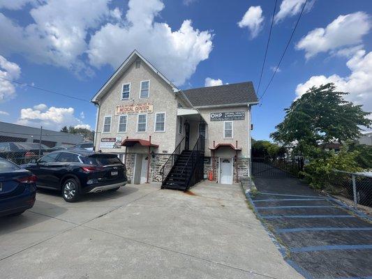 outside of the building