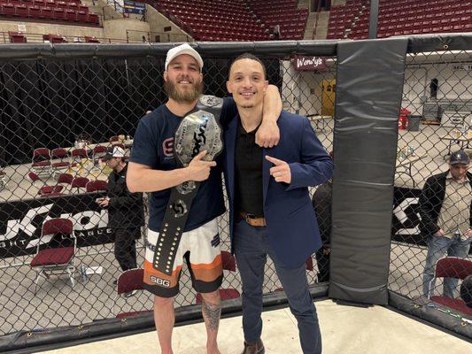 Amann Insurance Solutions first sponsored champion fighter-Anthony Juckes