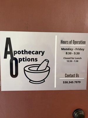 Apothecary Options