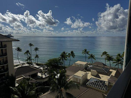Ocean view from balcony.