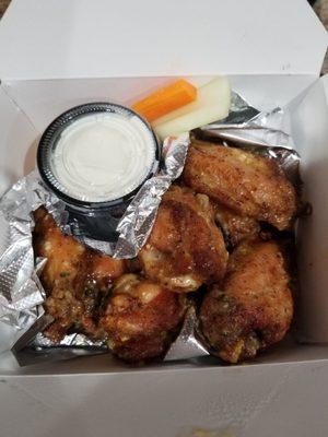 1 pound about 8 garlic parmesan wings