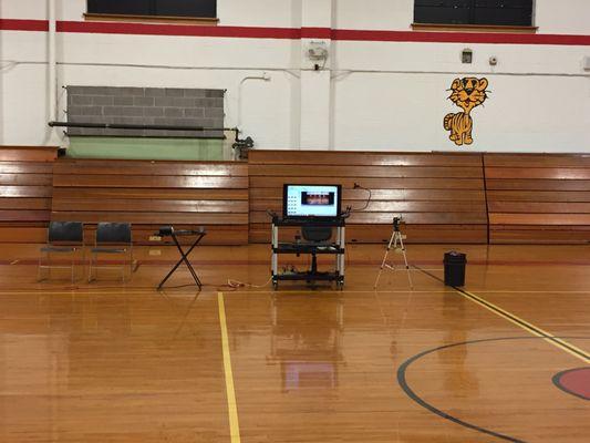 Pitching analysis set up