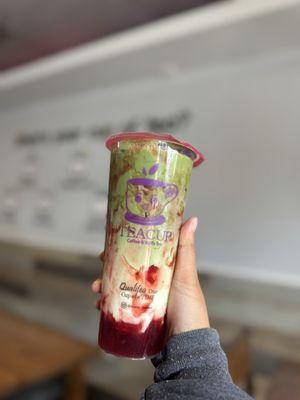 Strawberry Matcha Latte