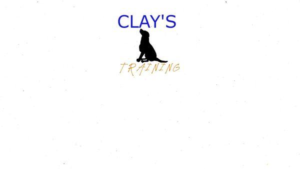Logo for Clay's Dog Training!