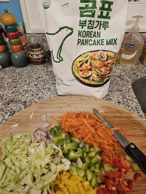 Didn't know I needed Korean pancake mix, but I guess I did!!!