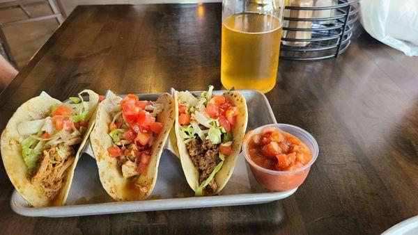 Taco Tuesday - 1 chicken, 1 beef, and 1 pork