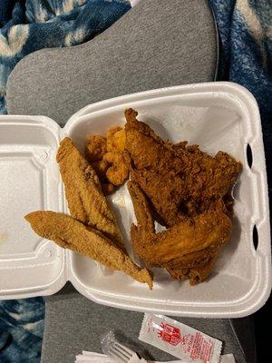 *COMBO* Chicken breast, wing, shrimp and swai fillets