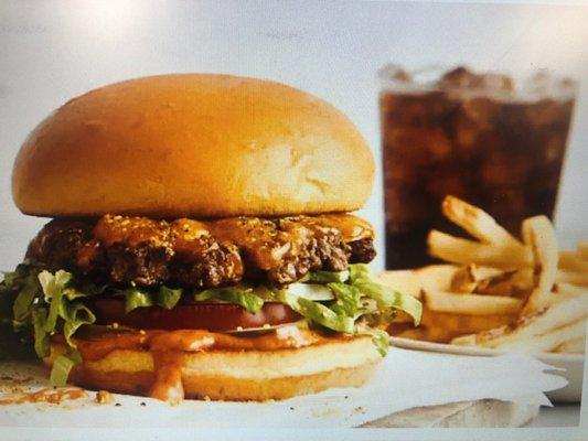 Advertisement for Burger creator on site at Tesla North IT